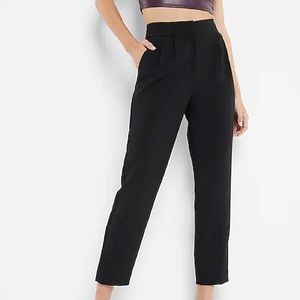Super High Waisted Pleated Ankle Pants